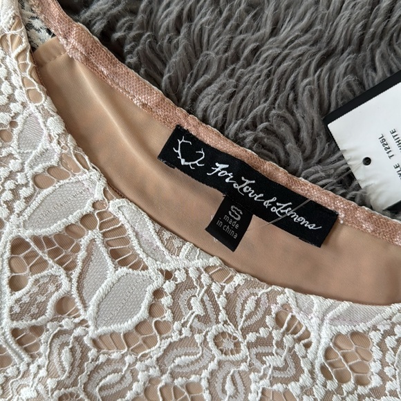 FOR LOVE AND LEMONS LACE CROP TOP AND SKIRT - Picture 9 of 15